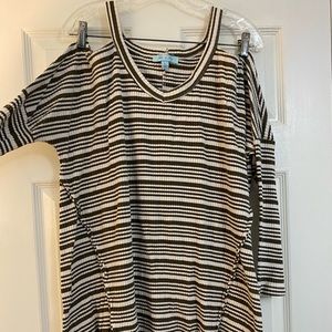 Cold shoulder sweater